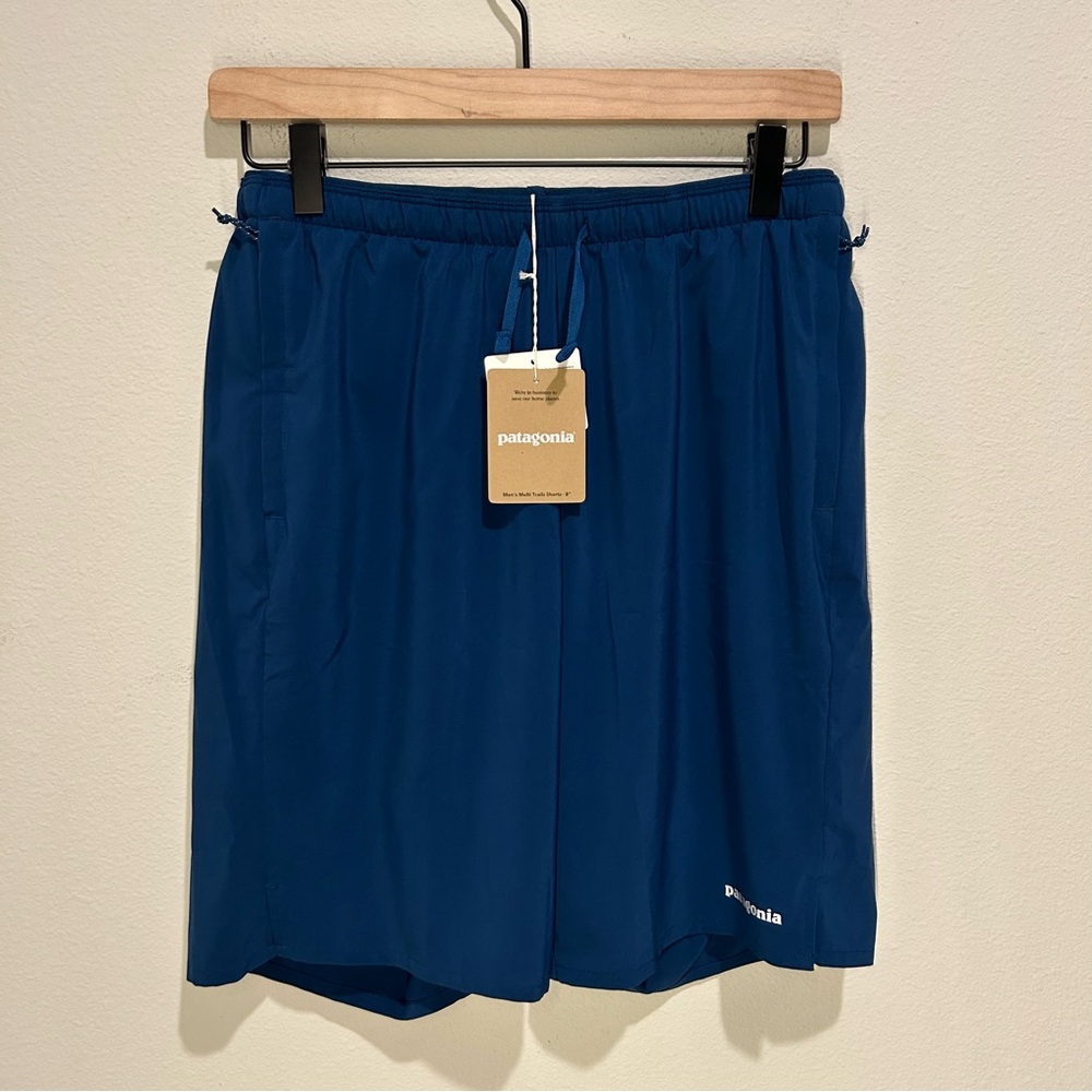 Patagonia Trail Liner Shorts – Men’s Small – Lagom Blue – 8" Inseam – NWT